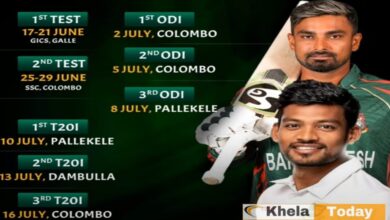 বাংলাদেশ বনাম শ্রীলঙ্কা সিরিজের সময়সূচি ২০২৫